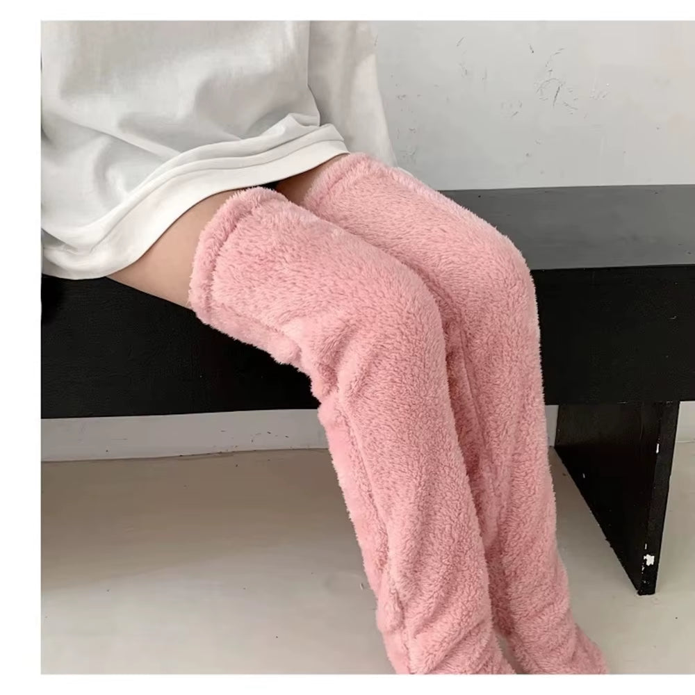 Snugglepaws Plush Cozy Fuzzy Sock Slippers - Warm and Soft Thick Home Floor Stockings