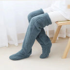 Snugglepaws Plush Cozy Fuzzy Sock Slippers - Warm and Soft Thick Home Floor Stockings