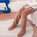 Snugglepaws Plush Cozy Fuzzy Sock Slippers - Warm and Soft Thick Home Floor Stockings