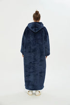 Plus Size Sherpa Wearable Hoodie Blanket for Adults - Oversized Custom Winter Apparel from China Factory