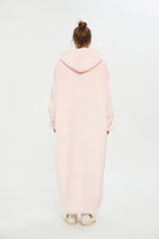 Plus Size Sherpa Wearable Hoodie Blanket for Adults - Oversized Custom Winter Apparel from China Factory